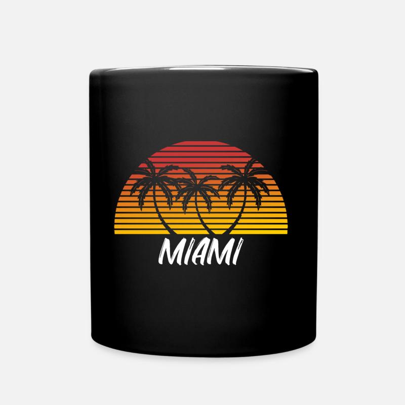 Miami - Tasse einfarbig - Schwarz