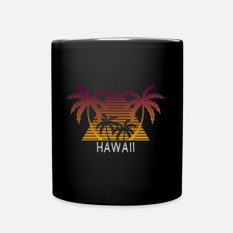 Hawaii - Tasse einfarbig - Schwarz
