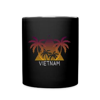 Vietnam - Tasse einfarbig - Schwarz - Vorne