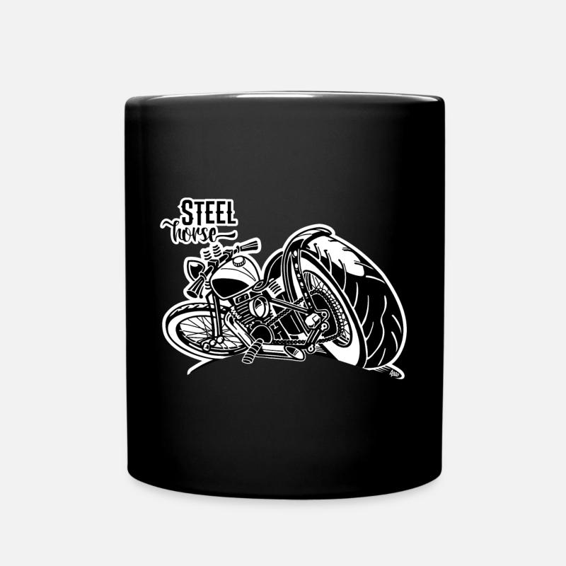 0894 STEEL HORSE - Full Colour Mug - black