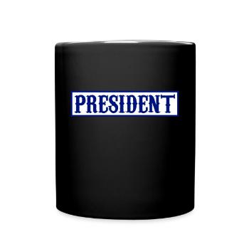 President Patch - Full Colour Mug - black - Front