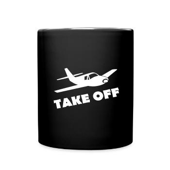 TAKE OFF - Mug uni - noir - Devant