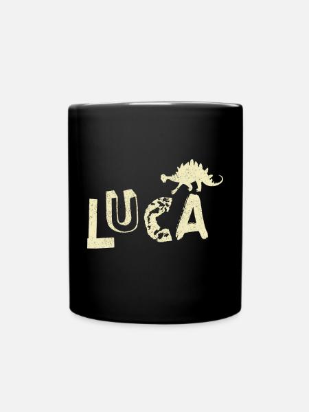 Luca Dinosaurier - Tasse einfarbig - Schwarz