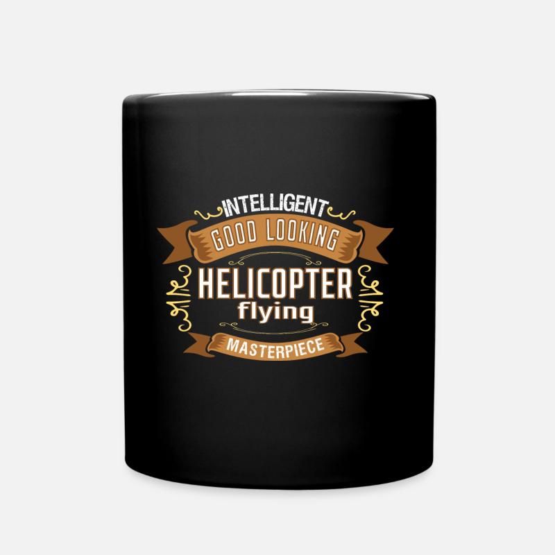 Hélicoptère - Mug uni - noir