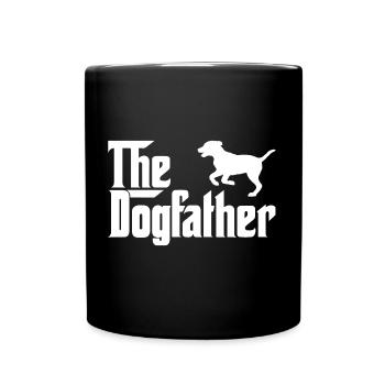 Les propriétaires de chiens Dogfather - Mug uni - noir - Devant