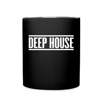Deep House - Tasse einfarbig - Schwarz - Vorne