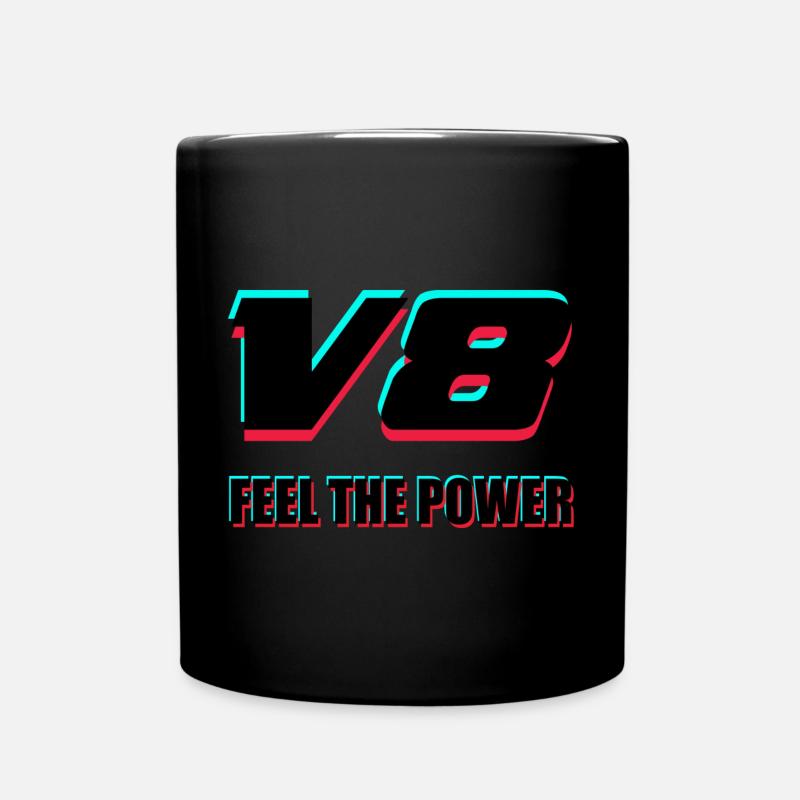 V8 - Tasse einfarbig - Schwarz