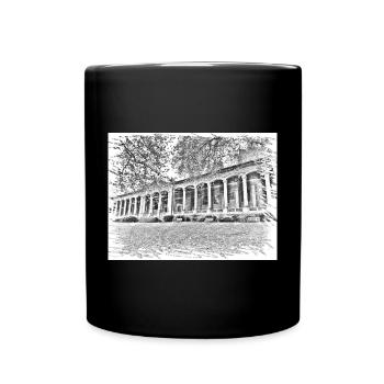 Baden Baden Kurhaus - Tasse einfarbig - Schwarz - Vorne