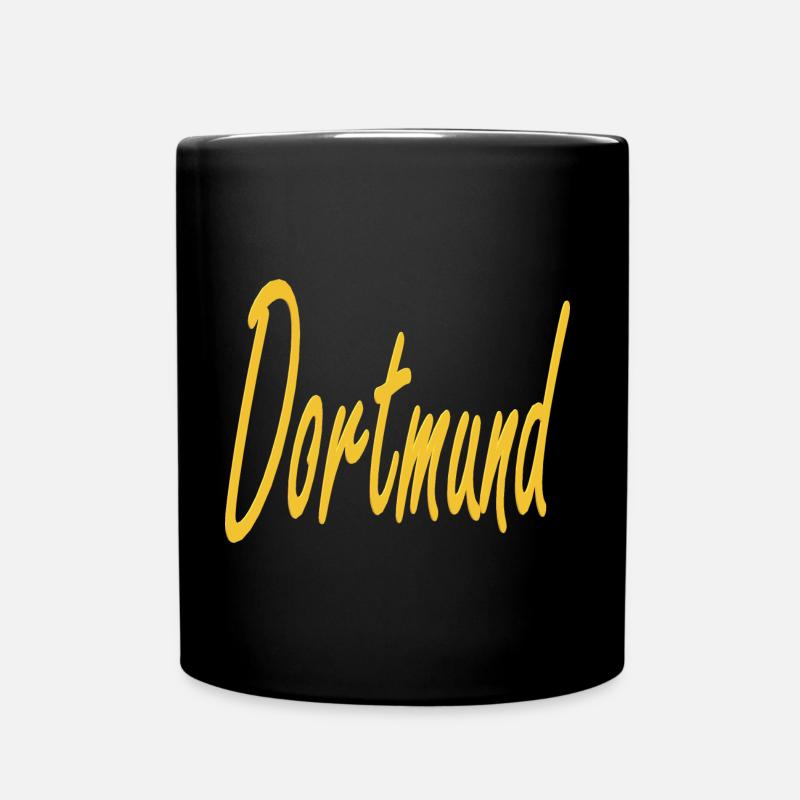 Dortmund Fussball Design - Tasse einfarbig - Schwarz