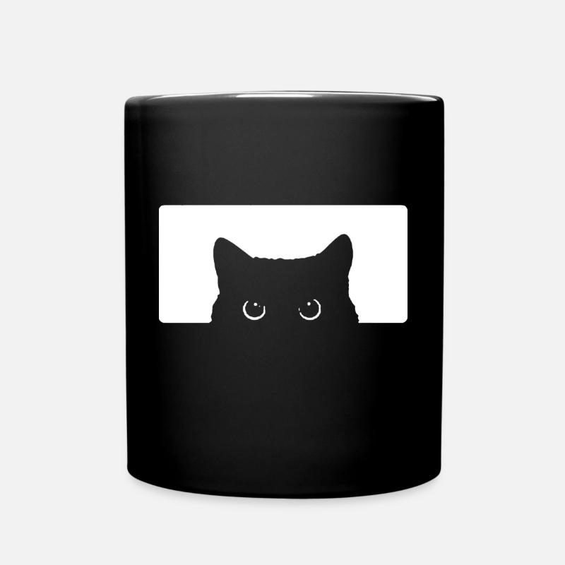 Cat look cat look - Full Colour Mug - black