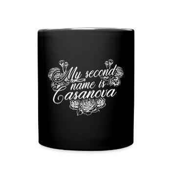 MY Second Name Is Casanova - Mug uni - noir - Devant