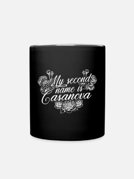 MY Second Name Is Casanova - Mug uni - noir