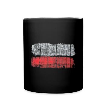 Long distance hiking trails - Full Colour Mug - black - Front