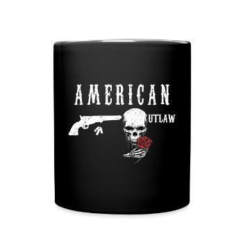 American Outlaw - Full Colour Mug - black - Front