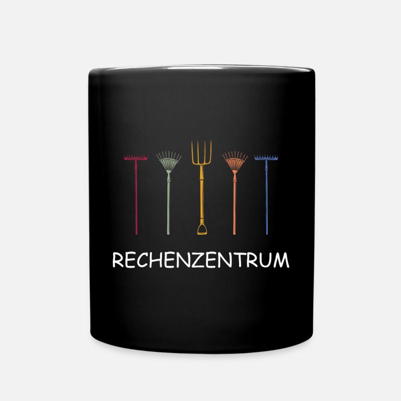 Rechenzentrum, Gärtner Garten EDV vintage Geschenk - Tasse einfarbig - Schwarz
