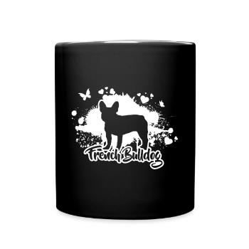 FRENCH BULLDOG Chiens Mama Chien Wilsigns - Mug uni - noir - Devant