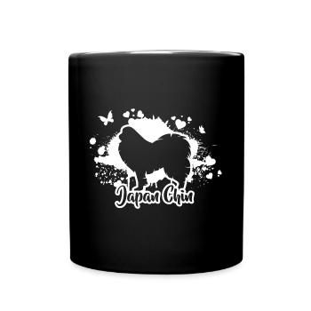 JAPON CHIN Chiens Chien Wilsigns - Mug uni - noir - Devant