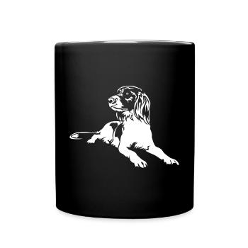Münsterländer "Black Edition" - Tasse einfarbig - Schwarz - Vorne