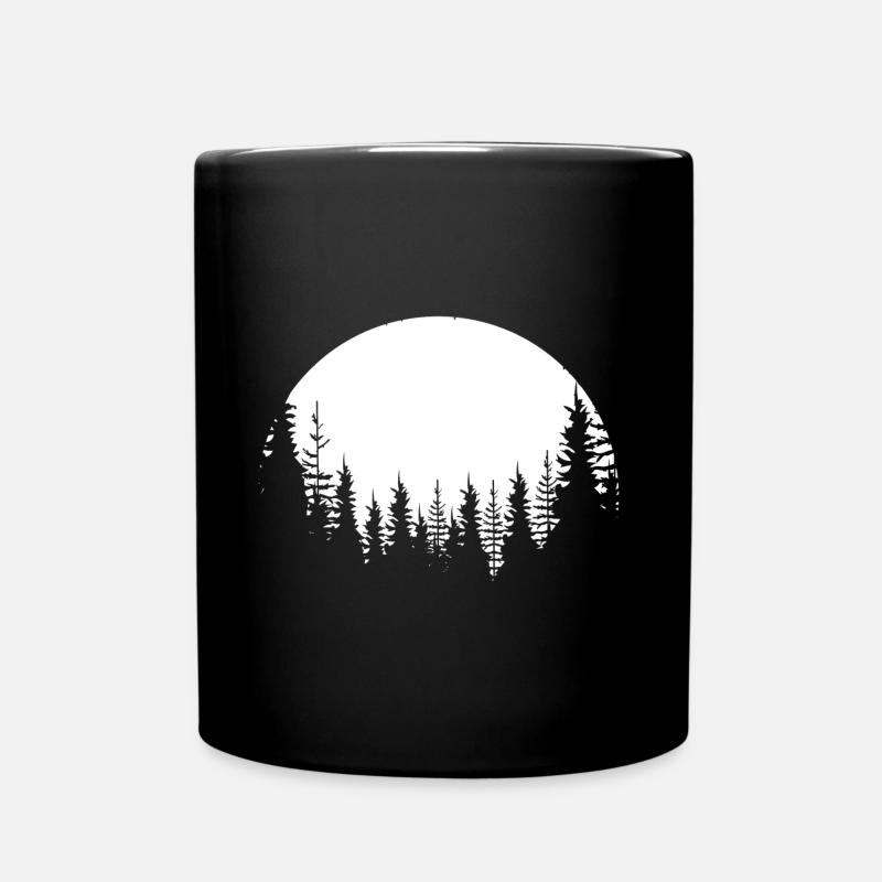 lune de sapin - Mug uni - noir