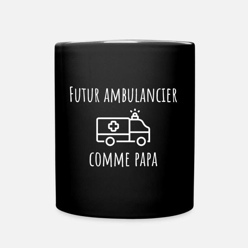 futur ambulancier cadeau garçon - Mug uni - noir
