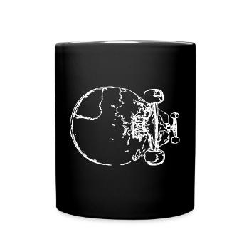 Croquis de skateboard - Mug uni - noir - Devant