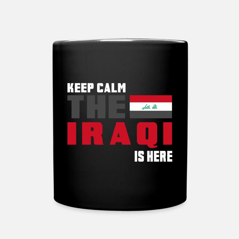 Keep Calm Irak Flaggen Design - Tasse einfarbig - Schwarz
