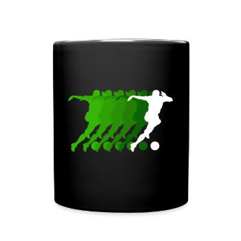 Attaquant de football Jersey Joueur de football - Mug uni - noir - Devant