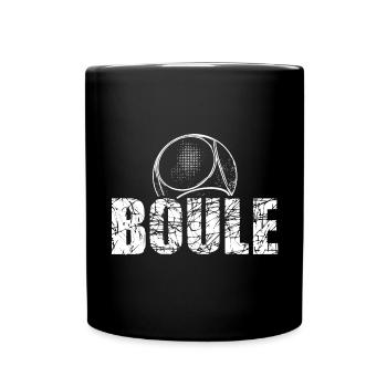 Boules balls for boules and petanque players - Full Colour Mug - black - Front
