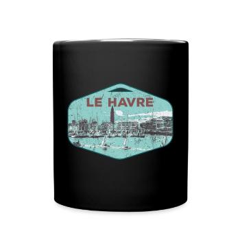 Le Havre France est ma ville natale - Mug uni - noir - Devant