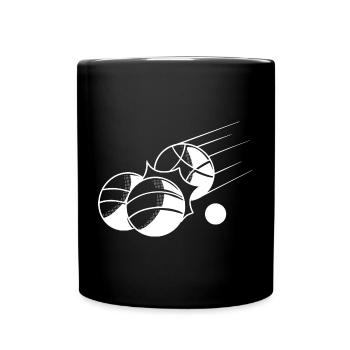 Boules de boule pour Bouler Boules Boulekugel - Mug uni - noir - Devant