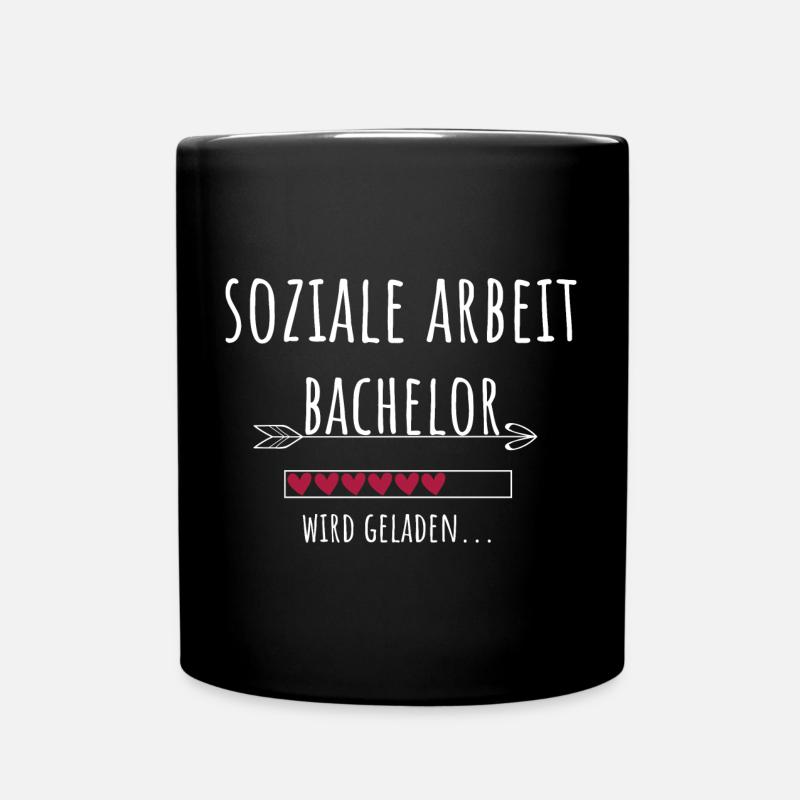 Soziale Arbeit Bachelor Studium Student Geschenk - Tasse einfarbig - Schwarz