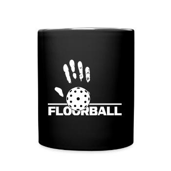 floorball floorball floorball-stop - Full Colour Mug - black - Front