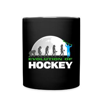 hockey feldhockey hockey-evolution fieldhockey - Tasse einfarbig - Schwarz - Vorne