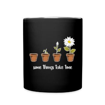 Time (dark) - Full Colour Mug - black - Front