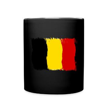 Belgique Drapeau Belge Drapeau Cadeau - Mug uni - noir - Devant
