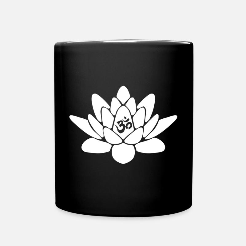 Lotus - Full Colour Mug - black