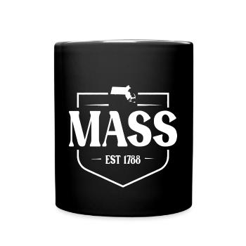 Massachusetts - Full Colour Mug - black - Front
