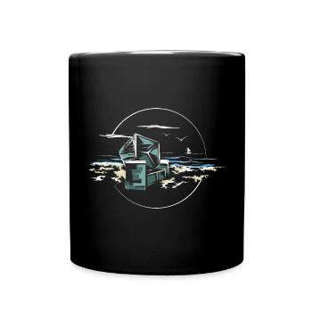 Beach Chair Baltic Sea Beach Sand Sea Symbol Icon - Full Colour Mug - black - Front