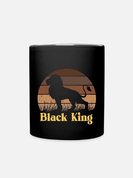 Black King - Tasse einfarbig - Schwarz