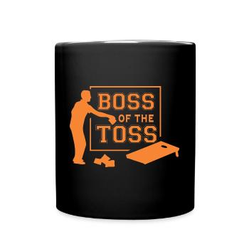 Cornhole der Sport für Wahre Helden und Athleten - Tasse einfarbig - Schwarz - Vorne