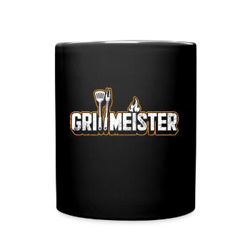 Grillmeister - Tasse einfarbig - Schwarz - Vorne