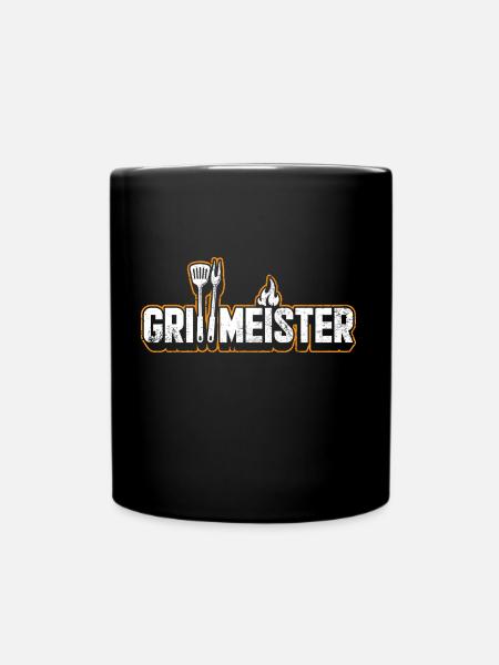 Grillmeister - Tasse einfarbig - Schwarz