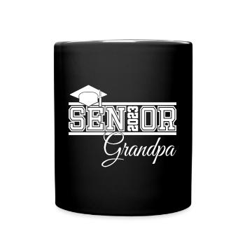 Senior 2023 Opa stolzer Opa von Absolventen - Tasse einfarbig - Schwarz - Vorne