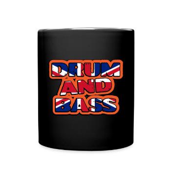 Drum and Bass Deutschland - Tasse einfarbig - Schwarz - Vorne