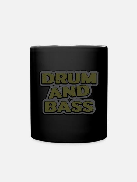 Drum and Bass dunkel - Tasse einfarbig - Schwarz