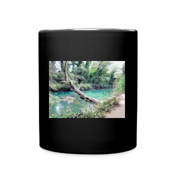 Drawing of Provence - Rivière de la Bresque - Full Colour Mug - black - Front
