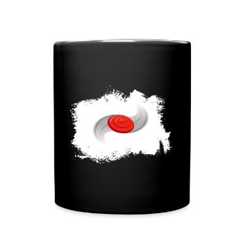 disque de frisbee discgolf frisbee - Mug uni - noir - Devant