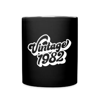 Millésime 1982, 40 ans, cadeau de 40e anniversaire - Mug uni - noir - Devant