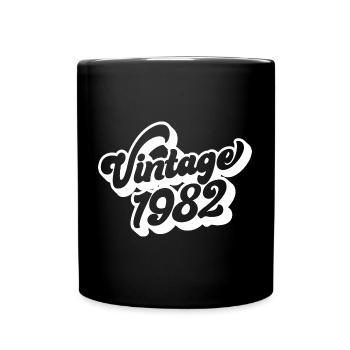 Millésime 1982, 40 ans, cadeau de 40e anniversaire - Mug uni - noir - Devant