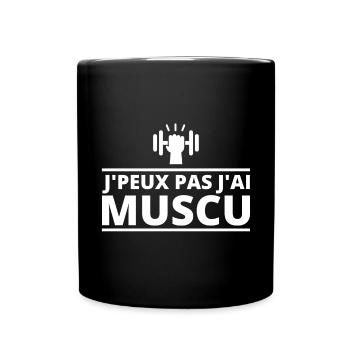 musculation, musculation sport - Mug uni - noir - Devant